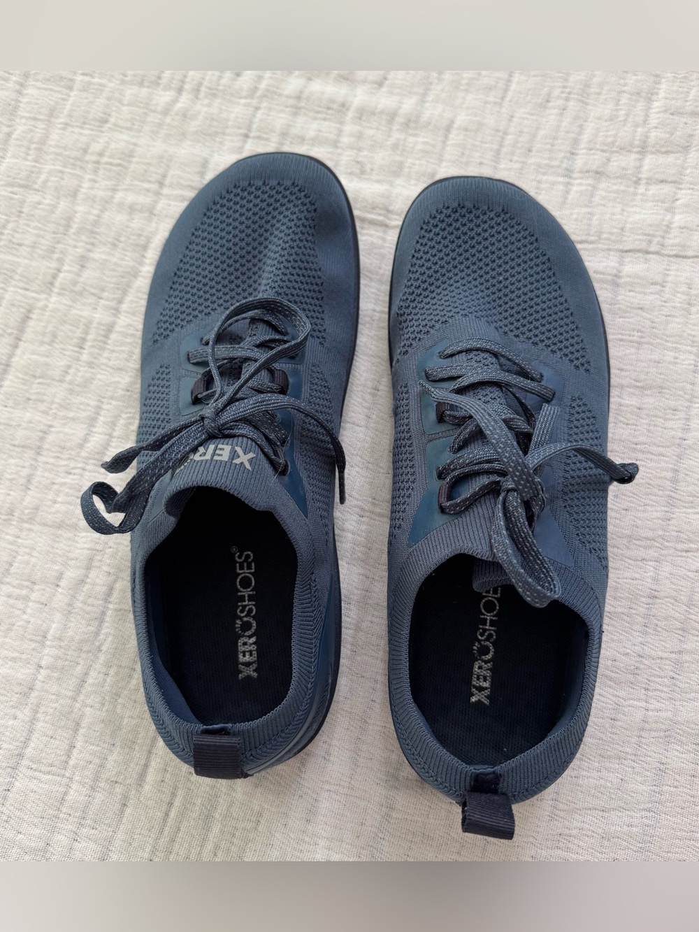 XERO Shoes Womens 8.5 Navy Lace Up Barefoot Running Athletic